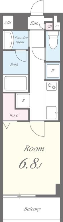 ラフィネ旗の台 間取り図