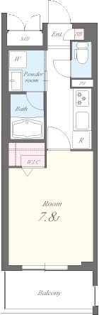 エリートタウン日本橋 間取り図