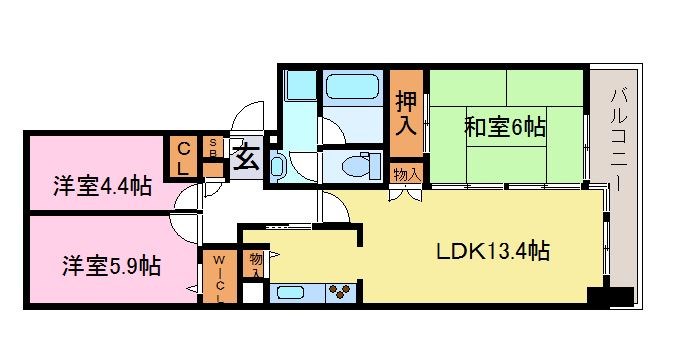 ベルパークシティ画地Ⅱ　I棟 間取り図