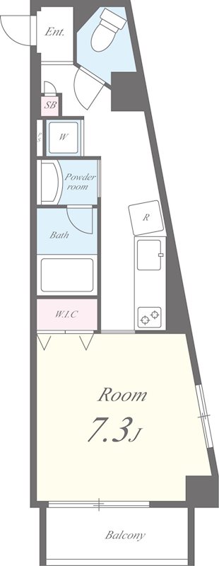 ラフィネ旗の台 間取り図