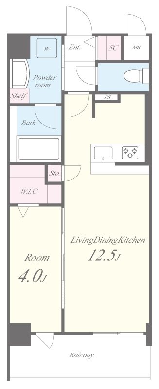 サンセール江坂 間取り図