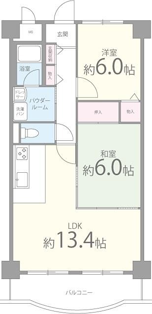 ラフィーネ 305号室 間取り