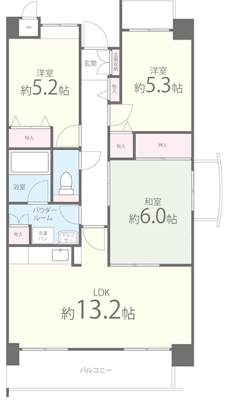 シャルマン和泉 間取り図