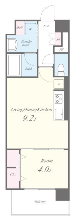 GALLERIA VILLA(ガレリアヴィラ) 中央通りⅠ 202号室 間取り