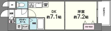 マイスト立川 間取り図