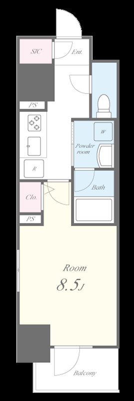 Blanche船橋本町 間取り図