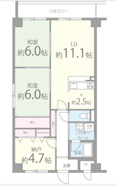 グランドゥール緑ヶ丘 間取り図