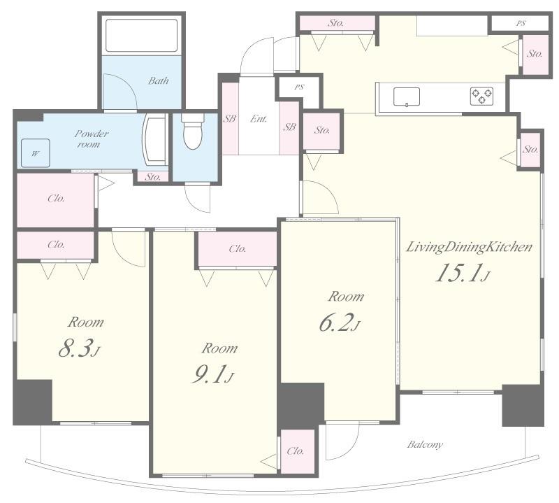 アトラスリベルタ新御徒町 間取り図