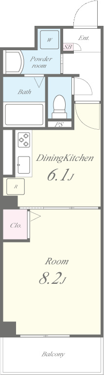 コンフォールニシヒロ 間取り図