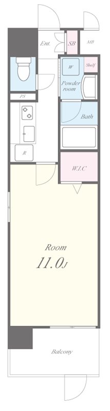 クロスフロント十二所線 間取り図