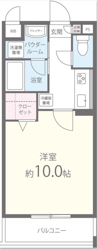 ミリアディ　たかつき 103号室 間取り