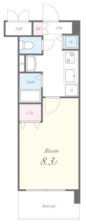 ステラコート桜川 間取り図