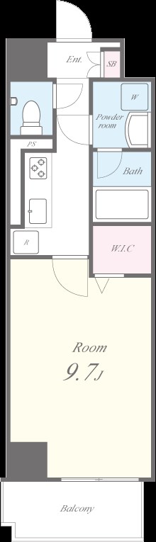 N residence SUMIYOSHI エヌレジデンス住吉 間取り図
