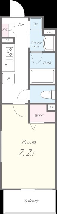 アジロハイツ 間取り図