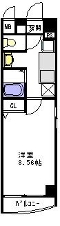 フェリース五本木 間取り図