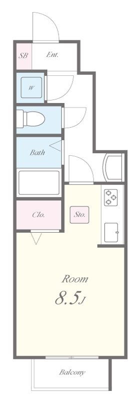 ヴィラージュ志伊 間取り図