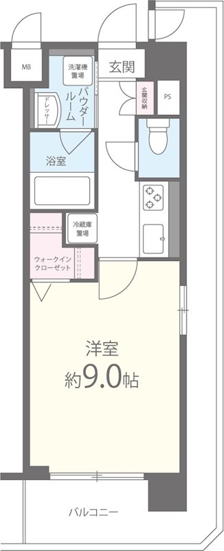 サンセール伊丹 401号室 間取り
