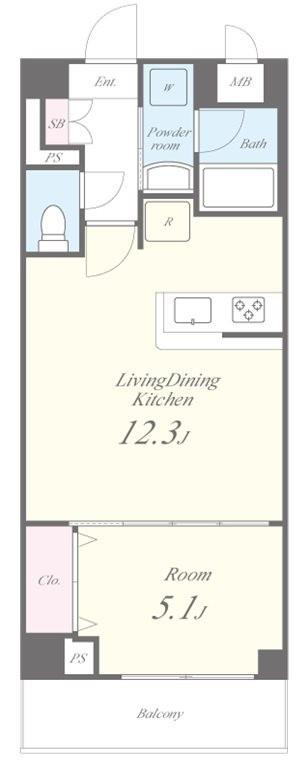 ベルヴィル品川西大井 間取り図