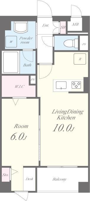 GARDEN COURT A 西高島平 間取り図