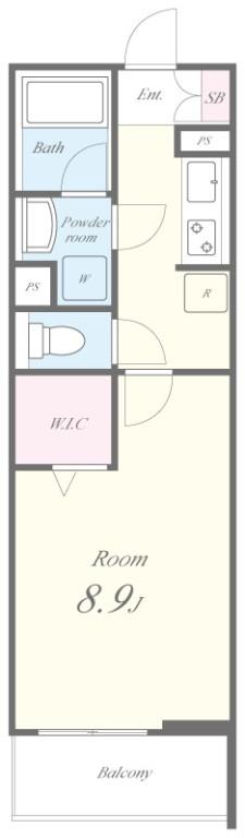 クアトロ・ソレイユ 103号室 間取り