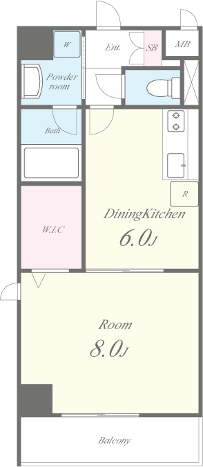 コンフォート23 間取り図