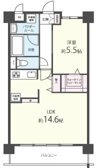 ゲートレジデンス鶴見緑地 306号室 間取り