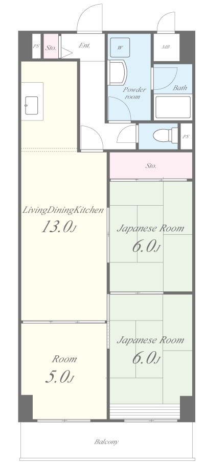 メゾン菱江 402号室 間取り