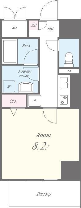 アトラスリベルタ新御徒町 間取り図
