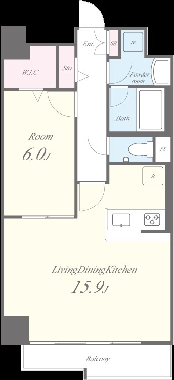 N residence SUMIYOSHI エヌレジデンス住吉 間取り図