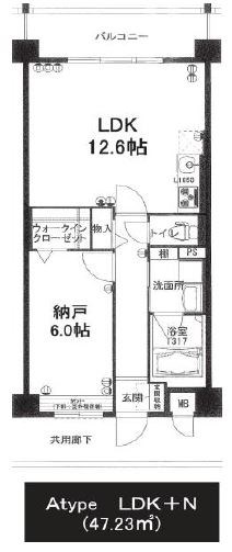 夢グランシャリオ 302号室 間取り