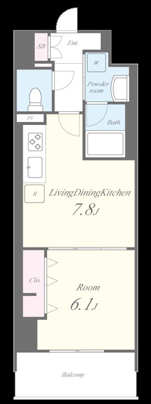 エスポワール登戸 間取り図