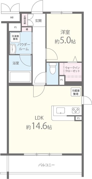 ルーナ・クレシェンテ 101号室 間取り