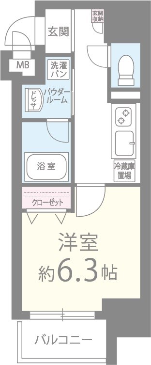 プランドール中之島　 間取り図