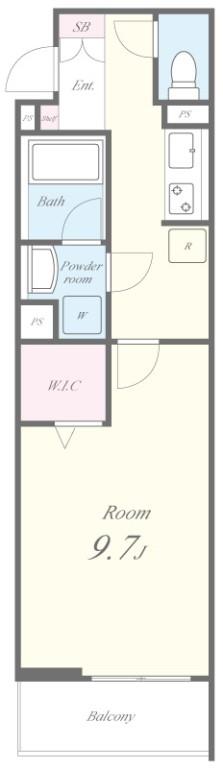 クアトロ・ソレイユ 107号室 間取り