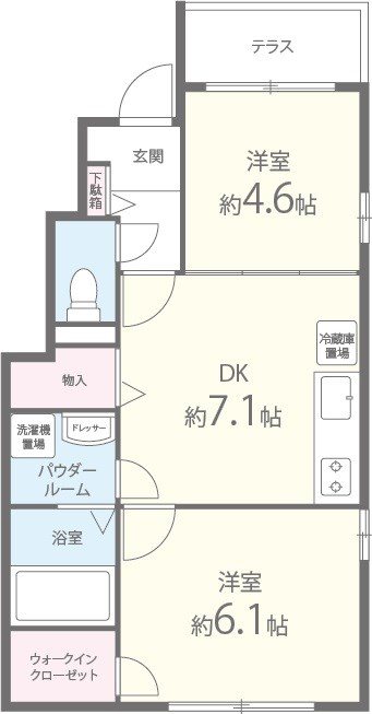 キャピタルハウス 間取り図