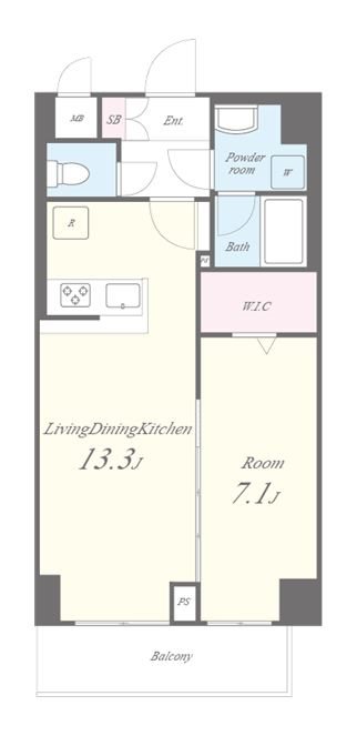 クレール八王子 間取り図