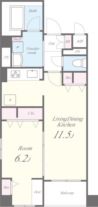 GARDEN COURT A　西高島平 間取り図