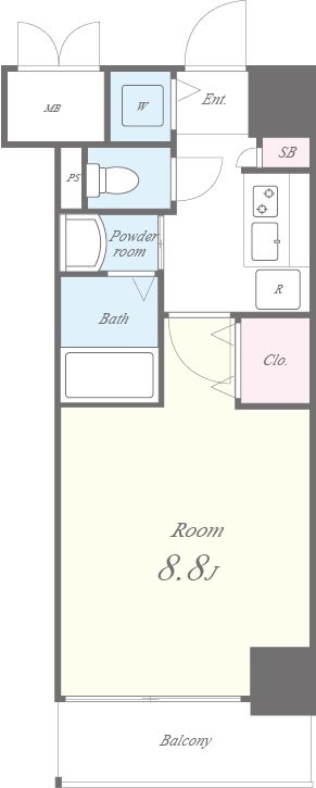 ラ　コンテッサ 間取り図