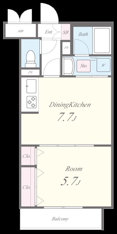 ハイムモコ 間取り図