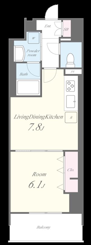 エスポワール登戸 間取り図
