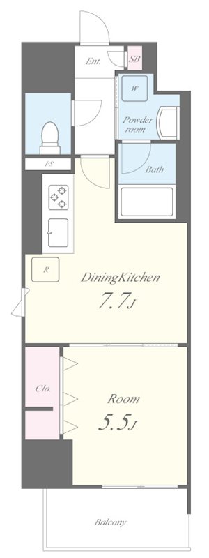 エスポワール登戸 間取り図