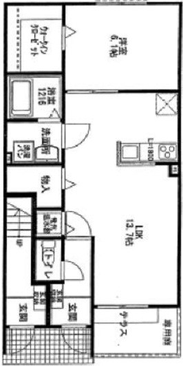 グランディール八幡 間取り図