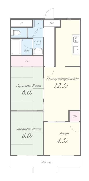 グランドール福川 間取り図