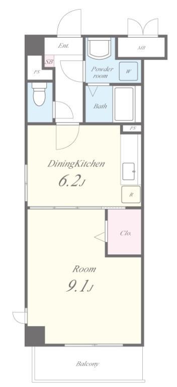 サウスイースト 間取り図