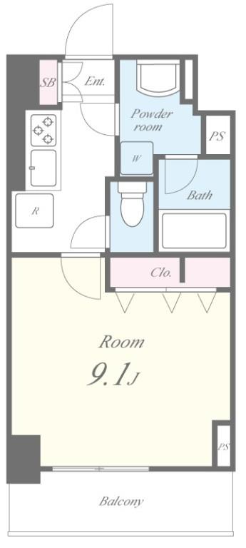 月島リバーサイドハイツ 間取り図