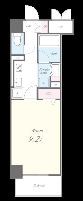リベルタ元町通 間取り図