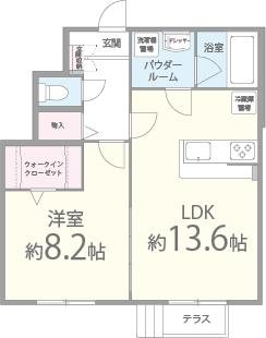 Casa横町(カーサヨコマチ) 間取り図
