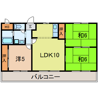 ルミエール織田 間取り図