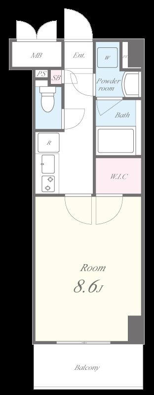 ラマージュ町屋 間取り図