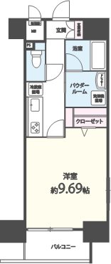 CIEL Shinbori(シエル新堀) 間取り図